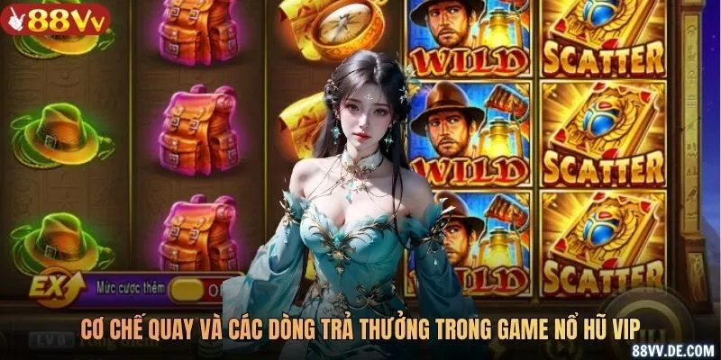 Cơ chế quay và các dòng trả thưởng trong game nổ hũ VIP