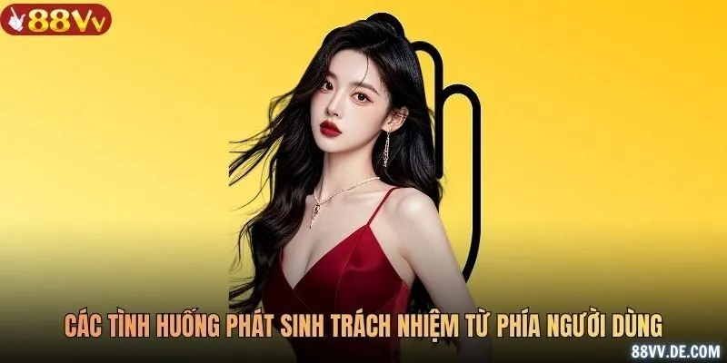 Các tình huống phát sinh trách nhiệm từ phía người dùng