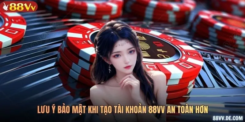 Lưu ý bảo mật khi tạo tài khoản 88VV an toàn hơn