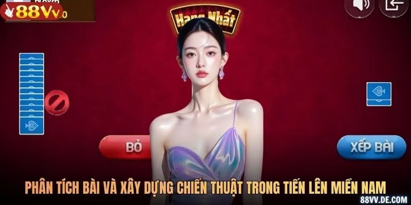 Người chơi phân tích bài và xây dựng chiến thuật trong Tiến lên miền Nam