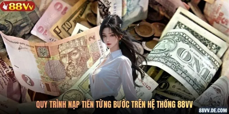Quy trình nạp tiền từng bước trên hệ thống 88VV
